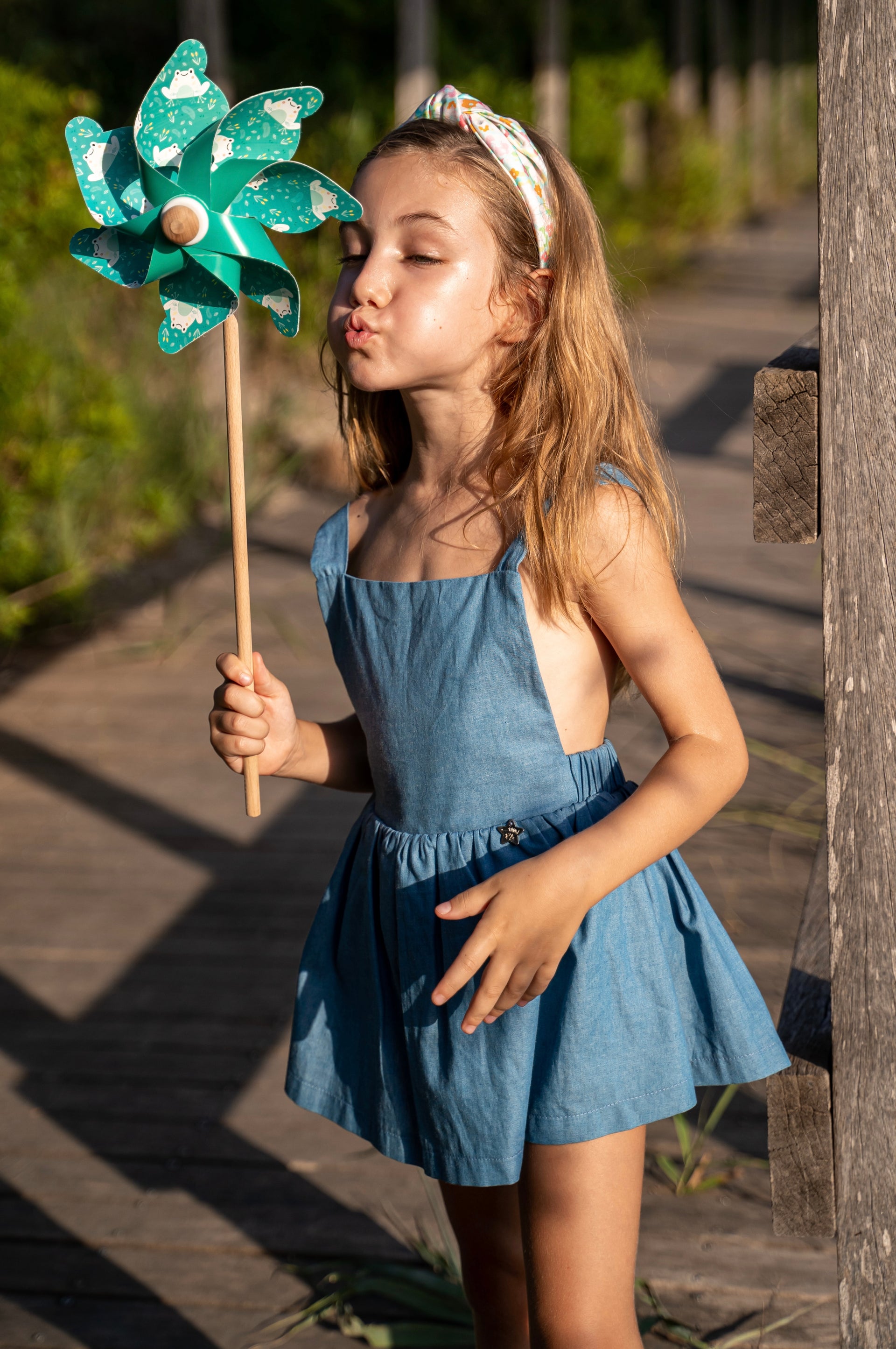 Denim romper